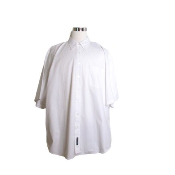 Port Authoerity Men's White Short Sleeves  Button Down Shirt Size 2XL - Picture 2 of 4